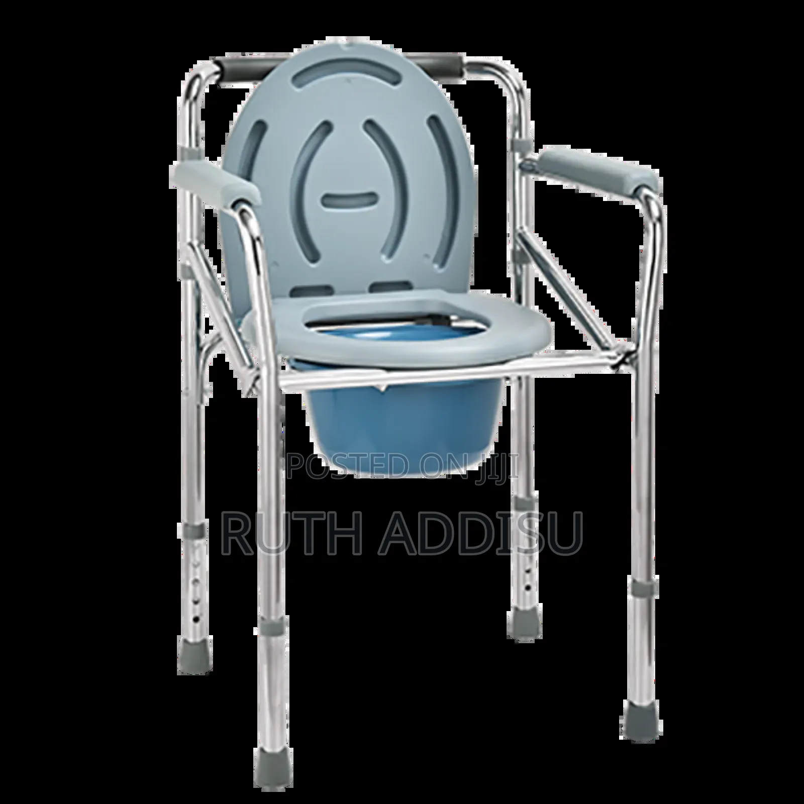 China Foldable Adjustable Bedside Shower Toilet Chair Commode