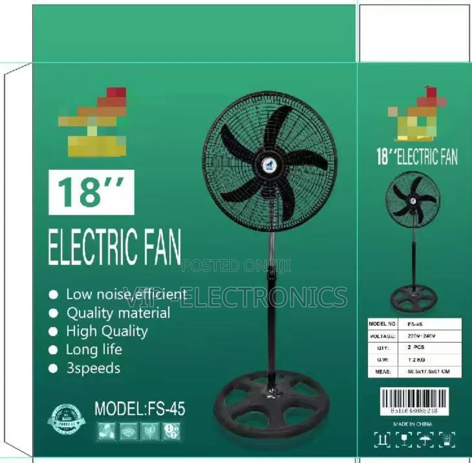 18 Inch Standing Electric Fan
