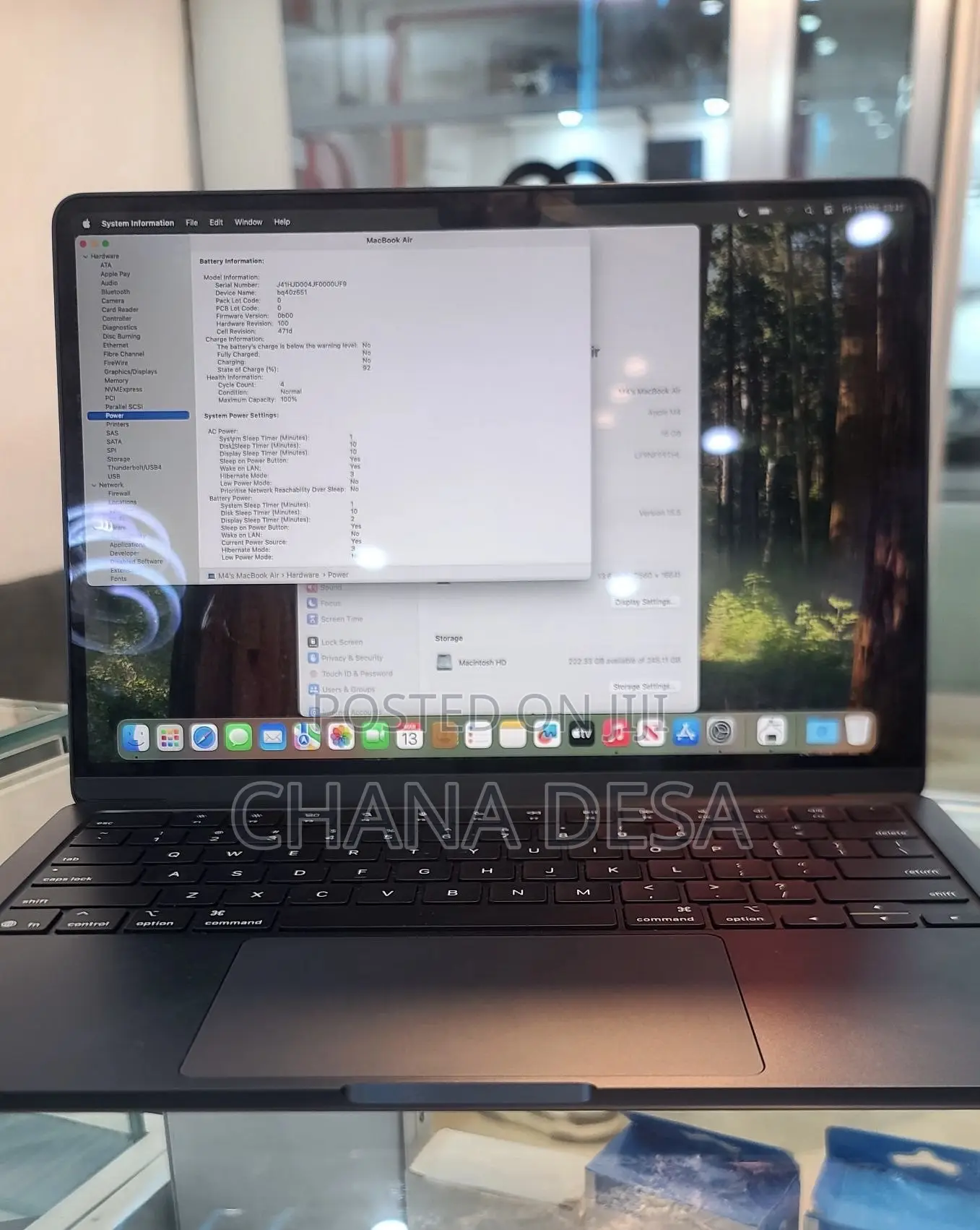 New Laptop Apple MacBook Air 2025 M4 13-inch 16GB Apple M4 SSD 256GB