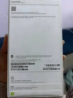 New Apple iPhone 17 Pro Max 256 GB Orange