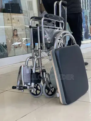 Premium Folding Powder Coated Commode Wheelchair With Safety Belt