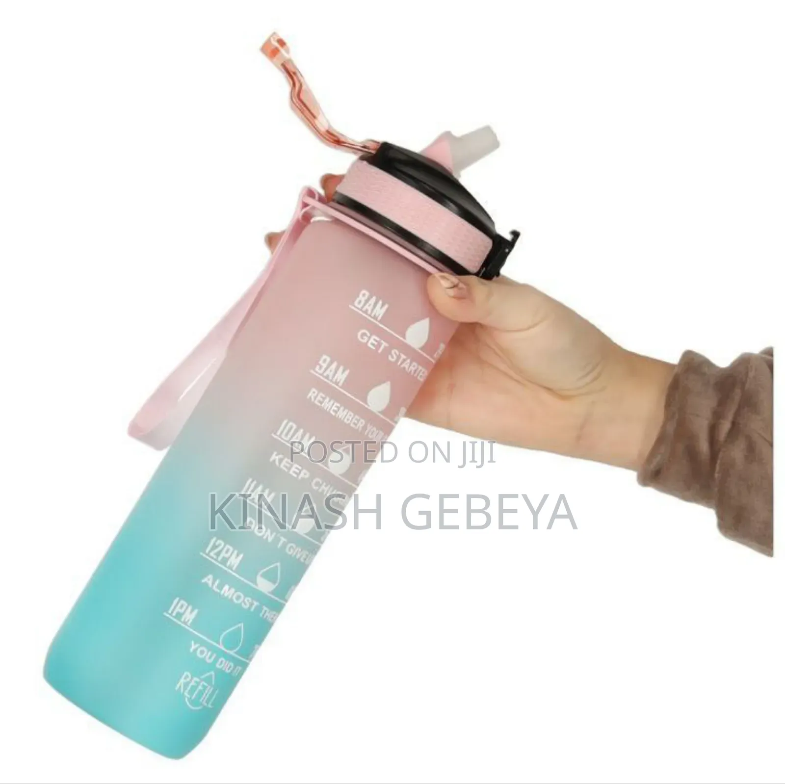 Top Quality Water Bottle With Straw(900ml Capacity)
