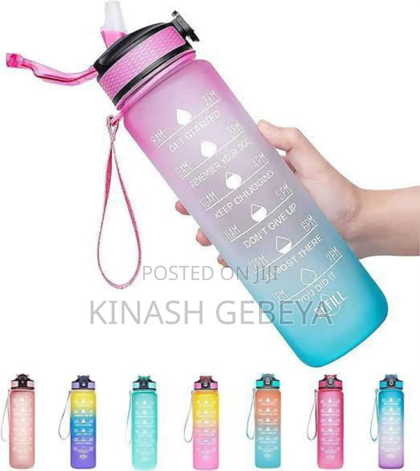 Top Quality Water Bottle With Straw(900ml Capacity)