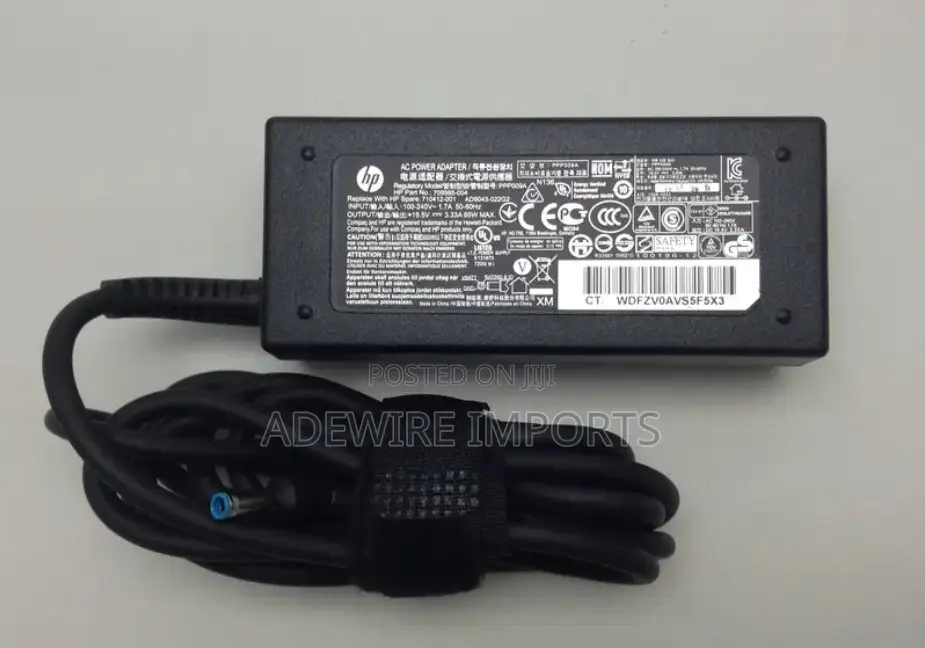 Hp Blue Pin 65w/Pony (Origional) Laptop Charger With Vat