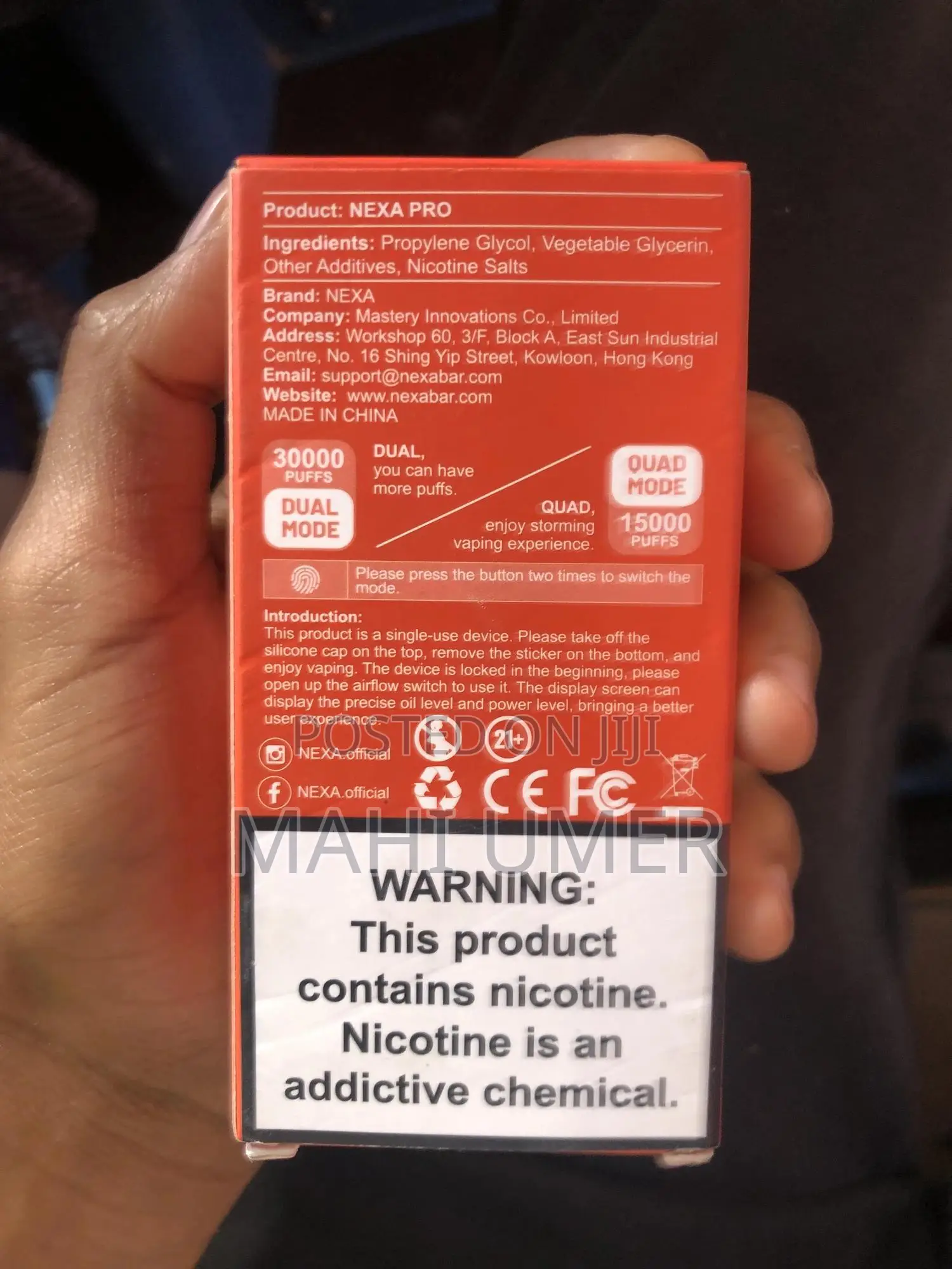 Nexa Pro 30000 Puffs Vape