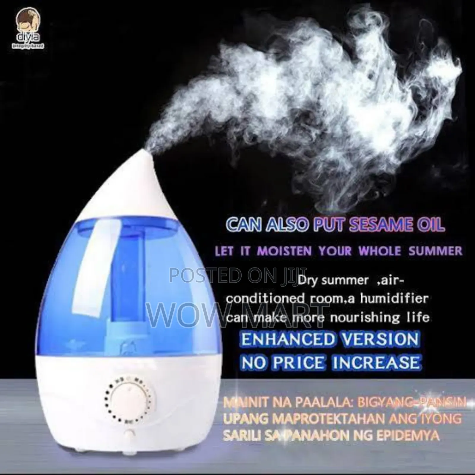 2.6 Liter Ultrasound Atomization Cool Humidifier