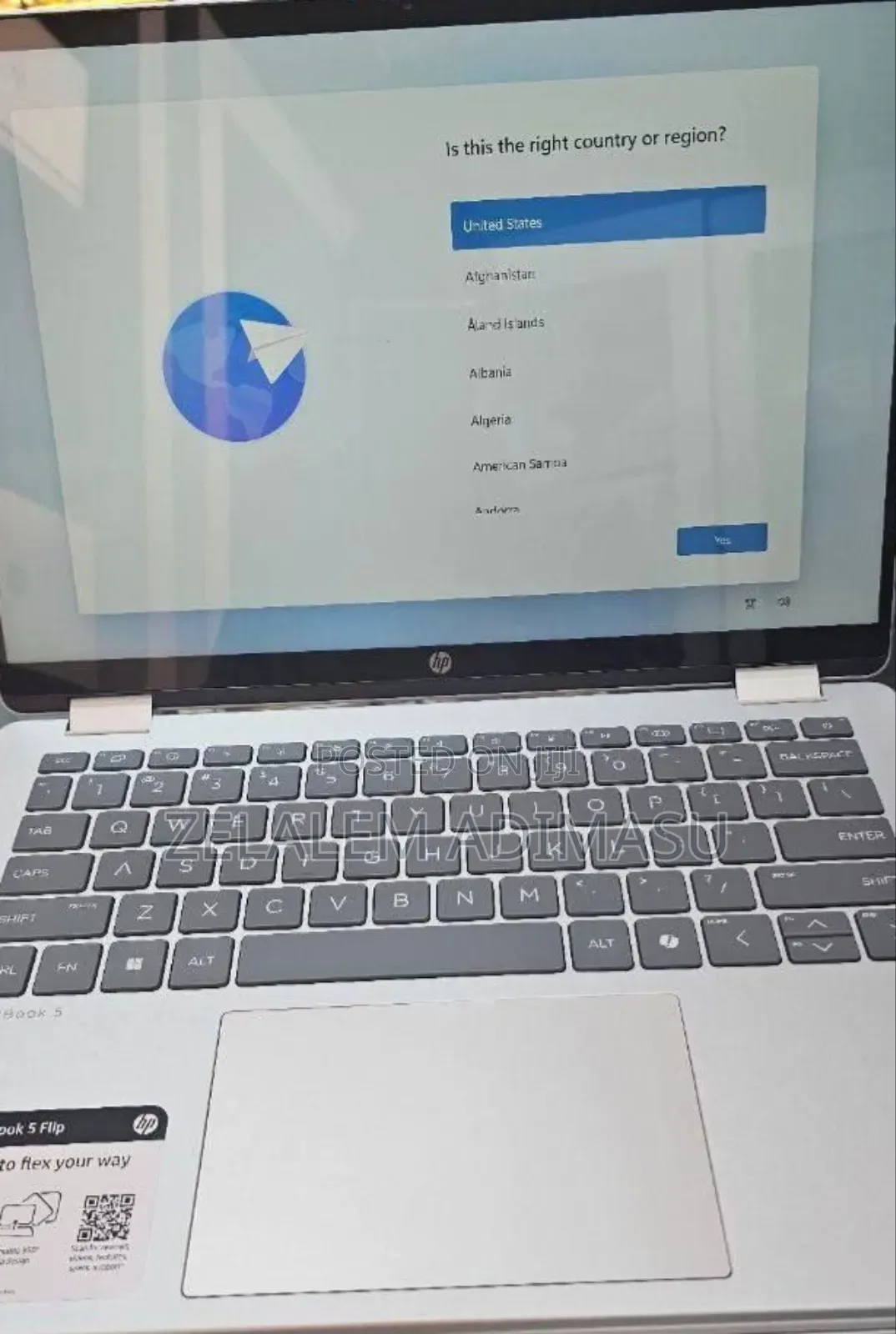 New Laptop HP OmniBook 5 Flip 16GB Intel Core 7 SSD 512GB