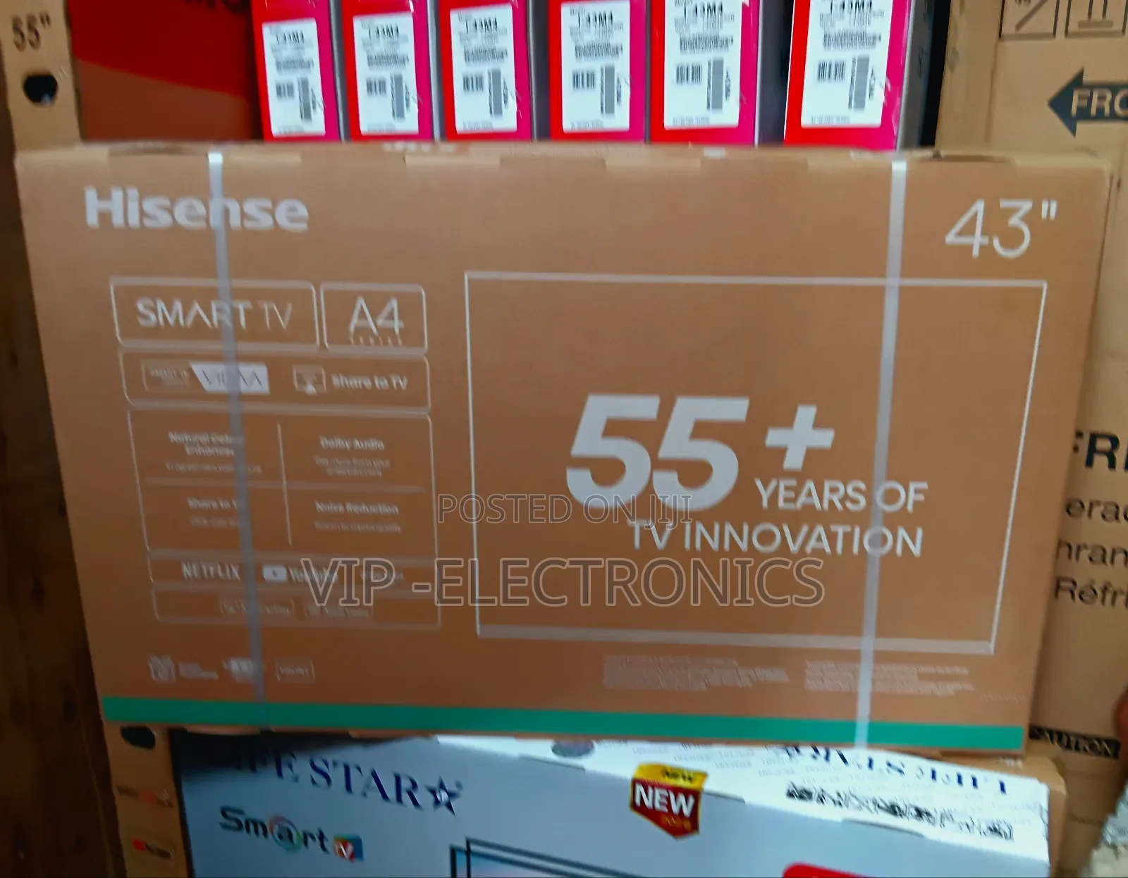 Hisense 43 Inch Smart Tv A4 Series – Vidaa Smart, Dolby Audio