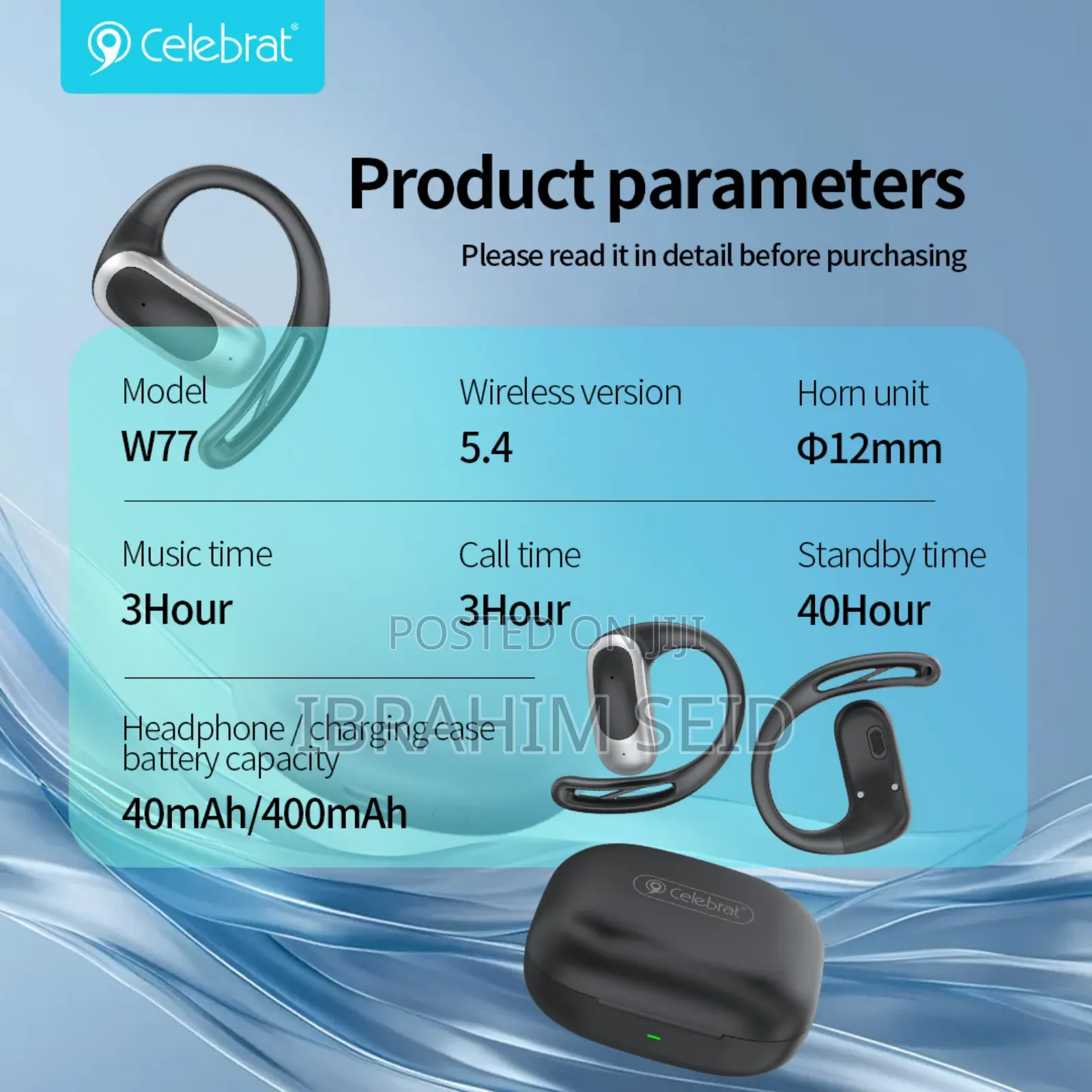 Celebrat Comfo Clip (W77) Earpod