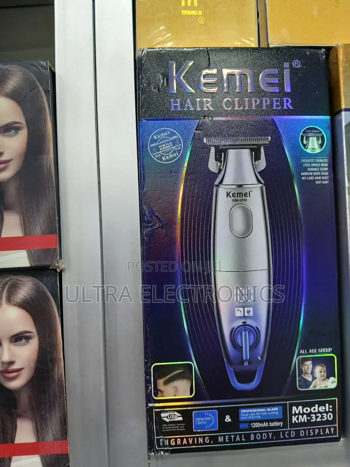 የፀጉር ማሽን Kemei Km-3230 Hair Clipper, Designed for Professional