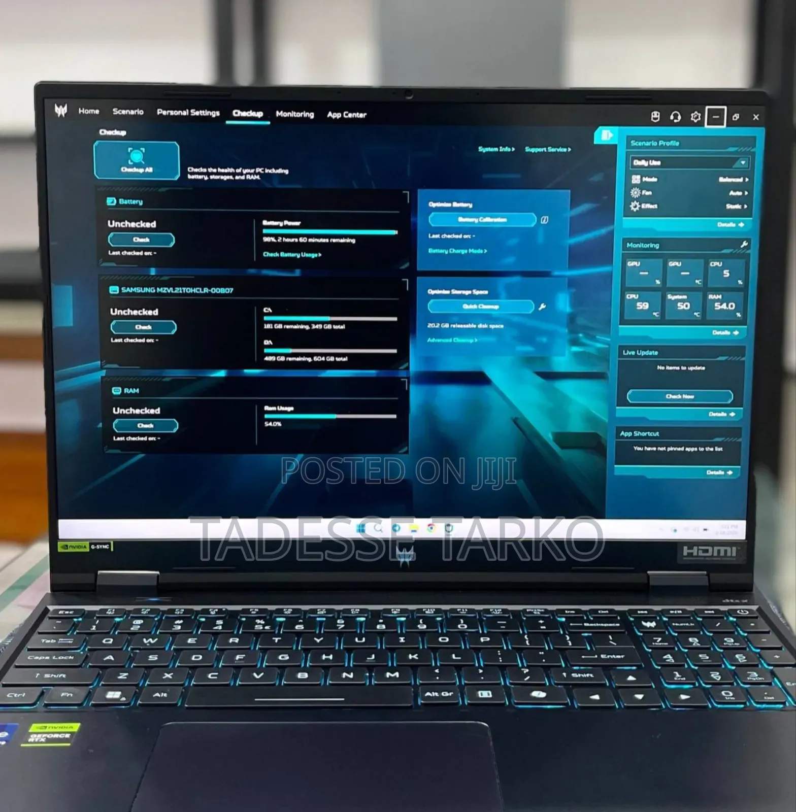 New Laptop Acer Predator Helios Neo 16 16GB Intel Core i9 SSD 1T