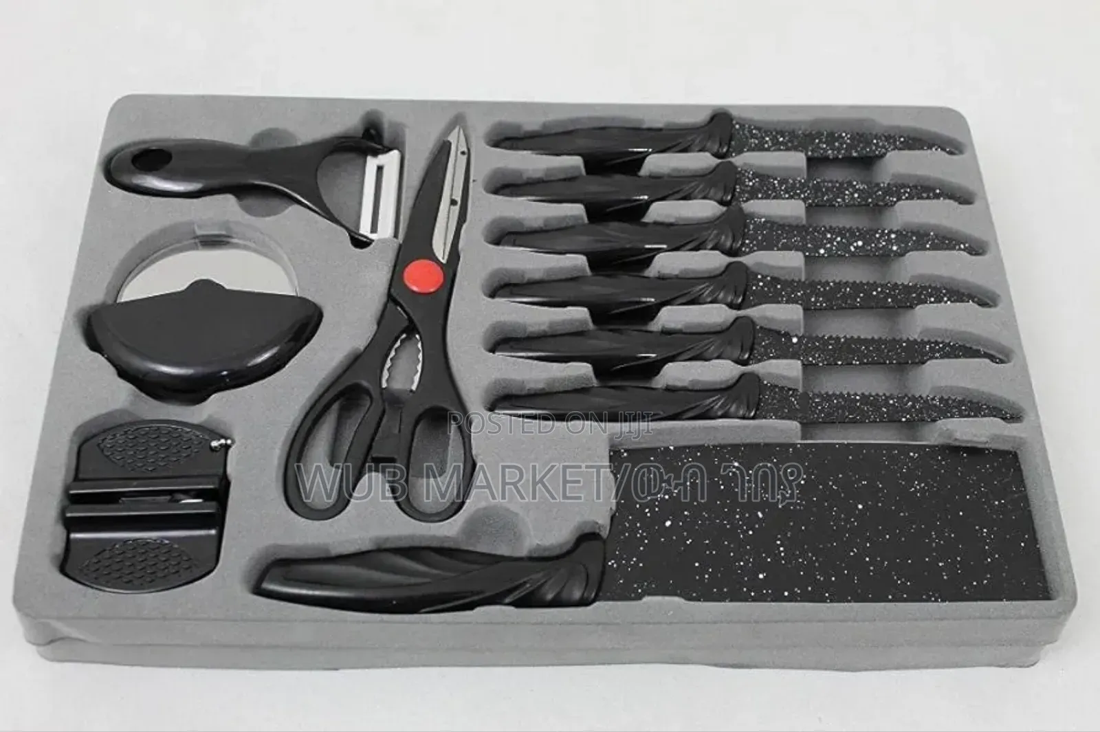 18 PCS Kitchen Knife Set-18 የቢላ ሴት