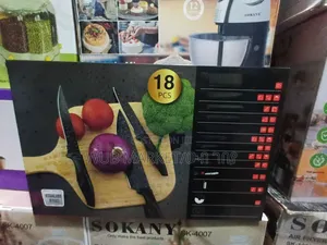 18 PCS Kitchen Knife Set-18 የቢላ ሴት