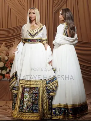 Chiffon ሽፎን የሀበሻ ቀሚስ Habesha Kemis Yehabesha Libs የሐበሻ ልብስ Traditional