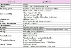 New Laptop Lenovo IdeaPad 520 8GB Intel Core i3 SSD 512GB
