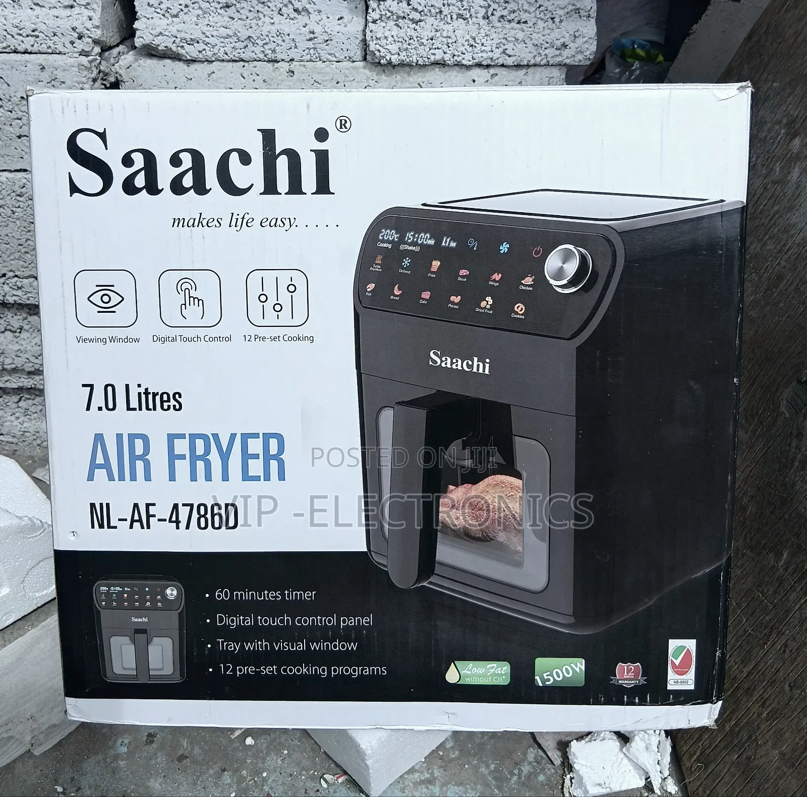 Saachi Air Fryers 7.0liter Original Kitchen Appliances