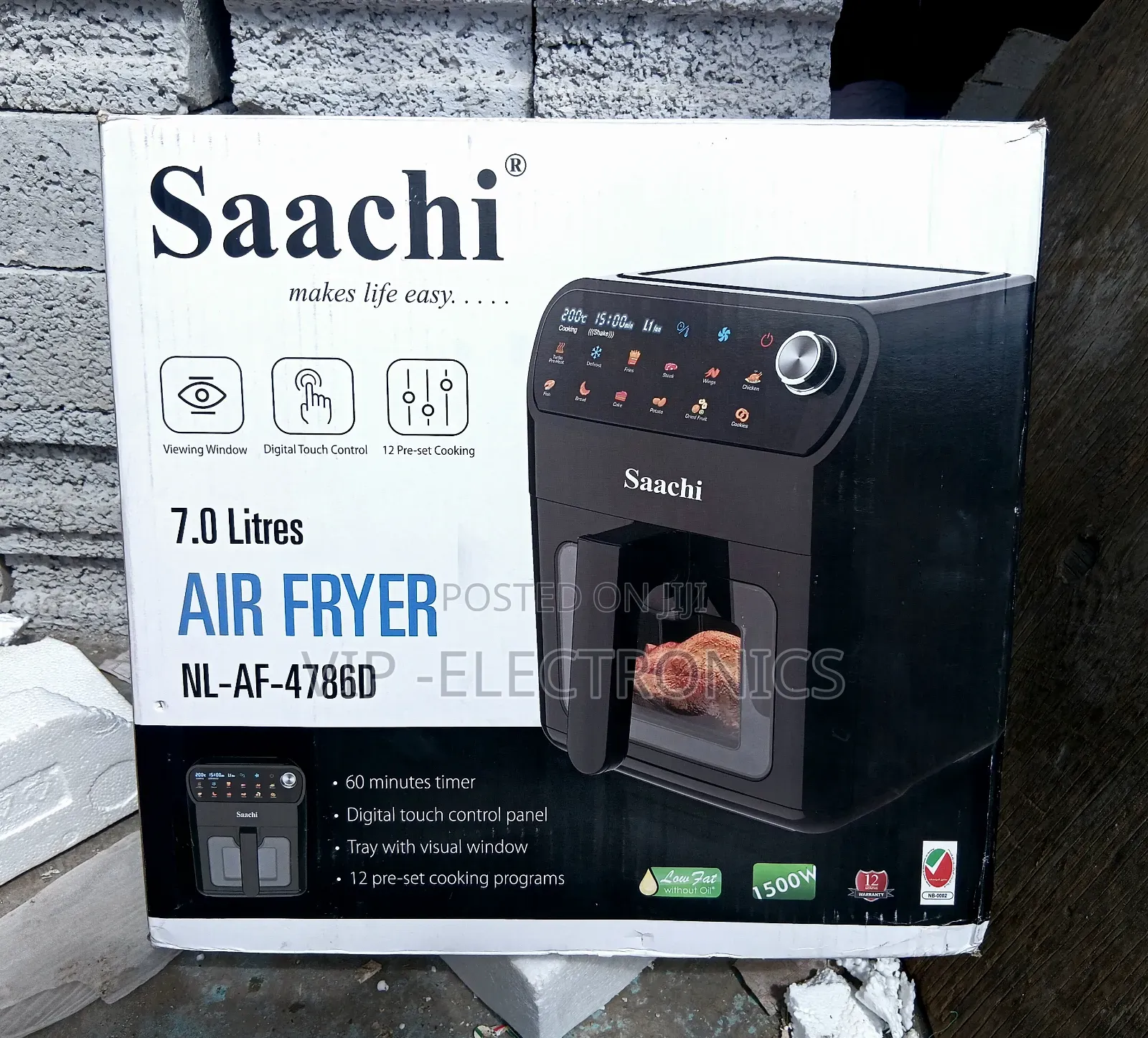 Saachi Air Fryers 7.0liter Original Kitchen Appliances