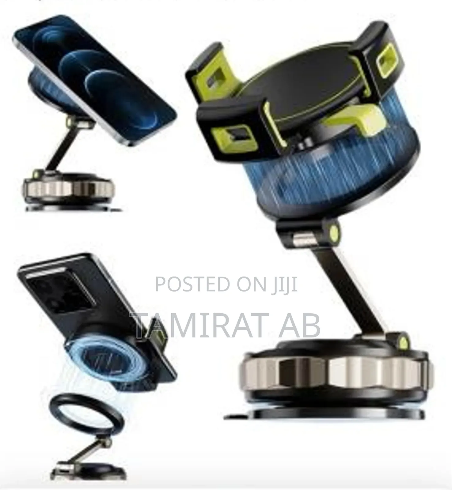 Vacuum Suction Magnetic Car Phone Holder (360° Rotatable)