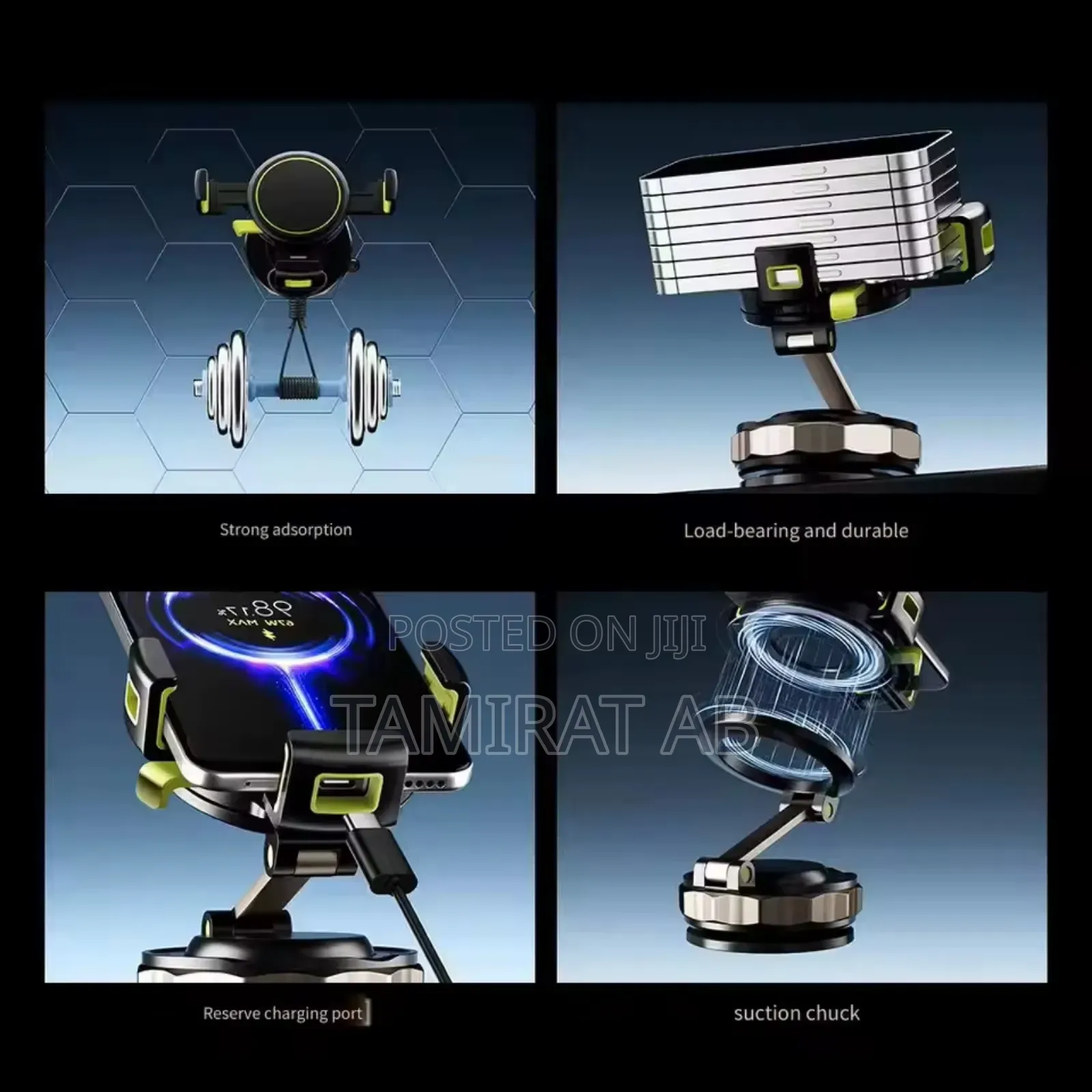 Vacuum Suction Magnetic Car Phone Holder (360° Rotatable)