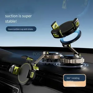 Vacuum Suction Magnetic Car Phone Holder (360° Rotatable)