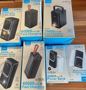 T-max Power Bank ቲማክስ ፓወር ባንክ 50000 Mah የተፃፈው ዋጋ አሁን ያለበት ነው!