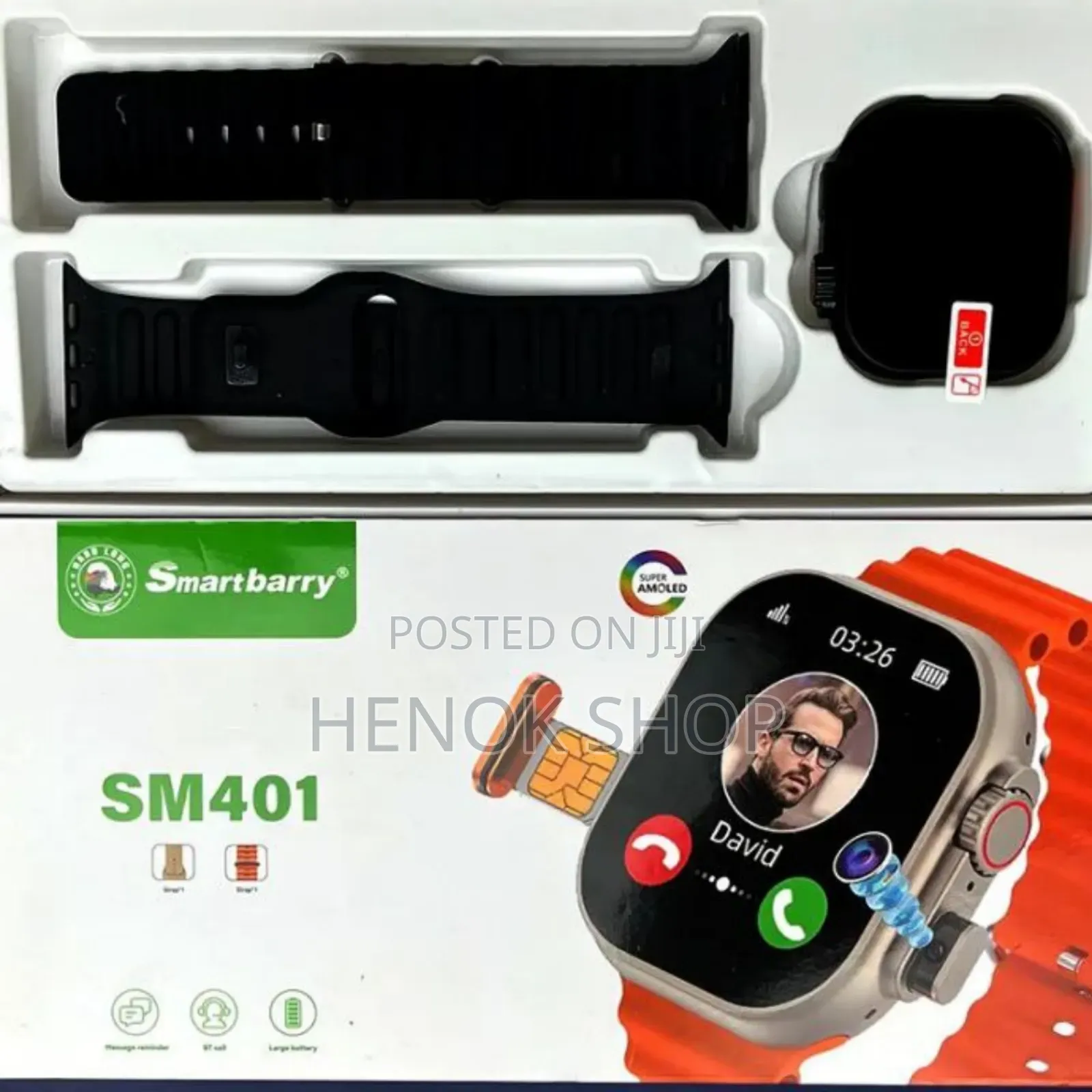 ሲም የሚቀበል Sm 401 Smartwatch