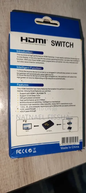 Hdmi Switch ከ5 Device ወደ 1 Tv