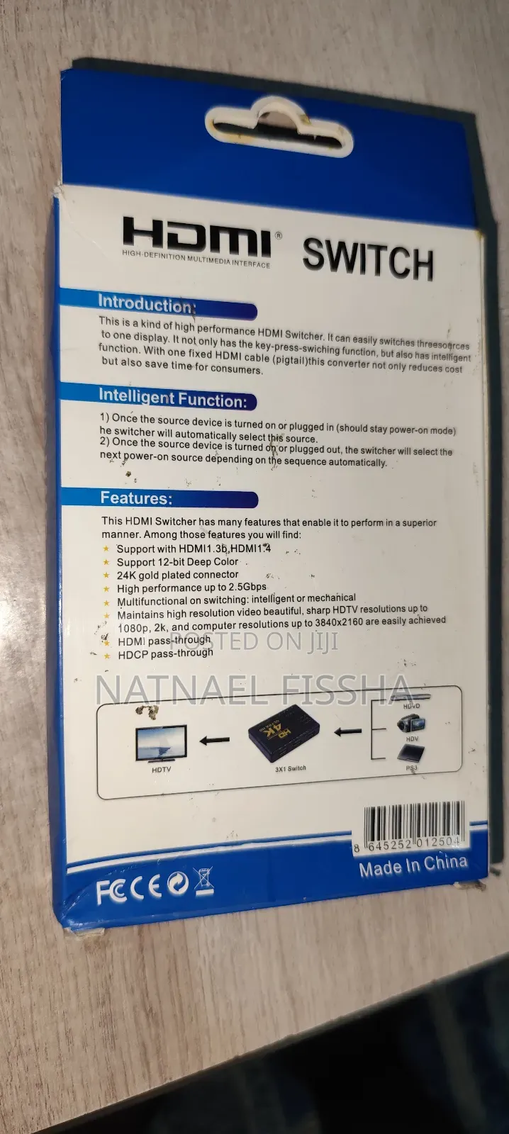 Hdmi Switch ከ5 Device ወደ 1 Tv
