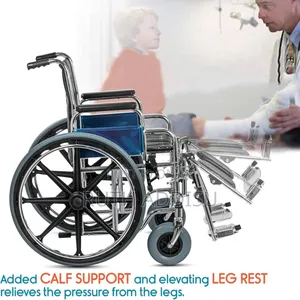 Kosmocare Metal Calf Support and Elevating Footrest Comfy Wheelchair
