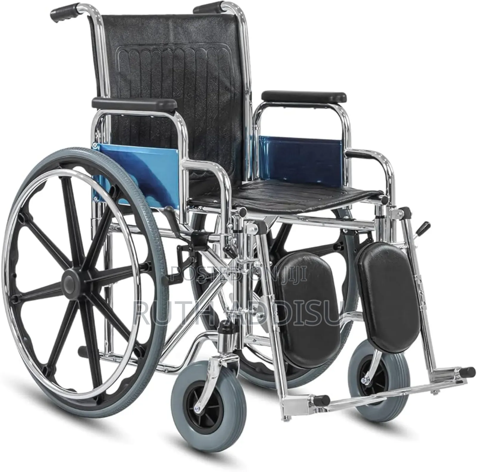 Kosmocare Metal Calf Support and Elevating Footrest Comfy Wheelchair