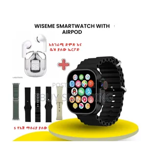 Wiseme Bluetooth Calling Smartwatch With Bonus Wireless Earbuds