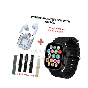 Wiseme Bluetooth Calling Smartwatch With Bonus Wireless Earbuds