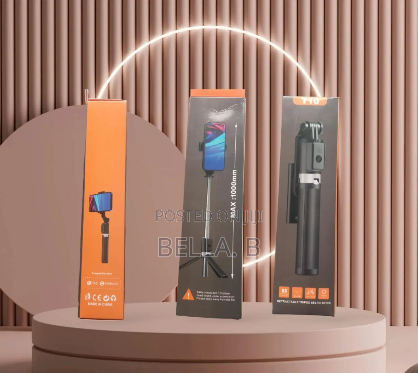 T10 Tripod Selfie Stick With Bluetooth Remote