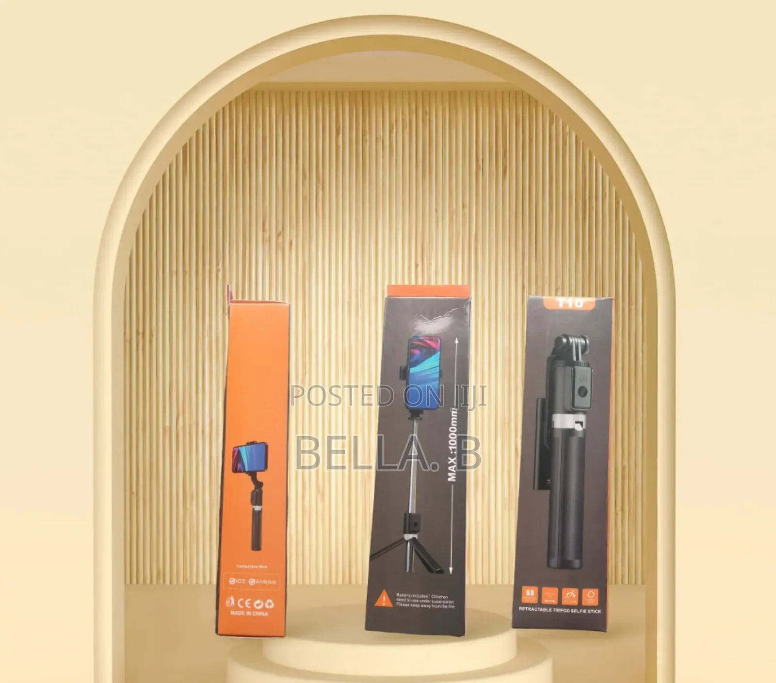 T10 Tripod Selfie Stick - 360° Rotation for Perfect Angles.