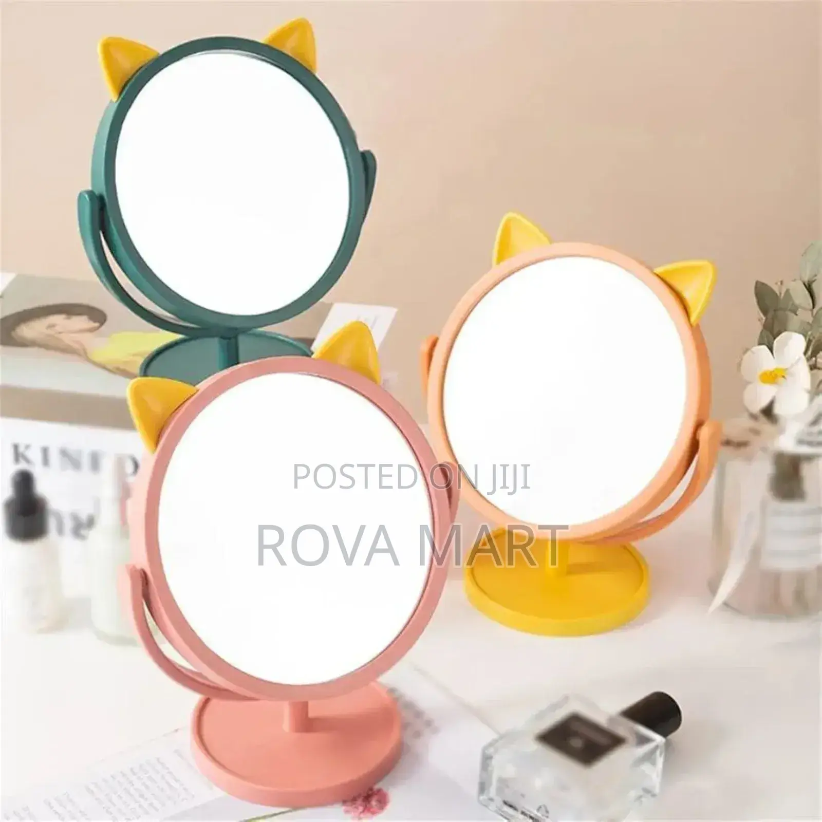 Portable Rotating Tabletop Mirror