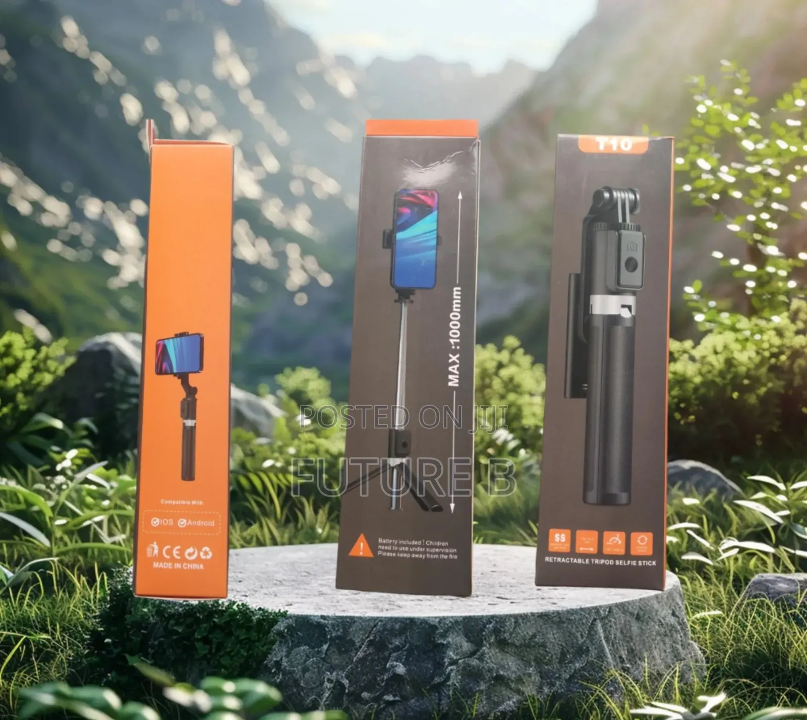 T10 Tripod Selfie Stick - Perfect for Tiktok, Youtube, and Instagram.