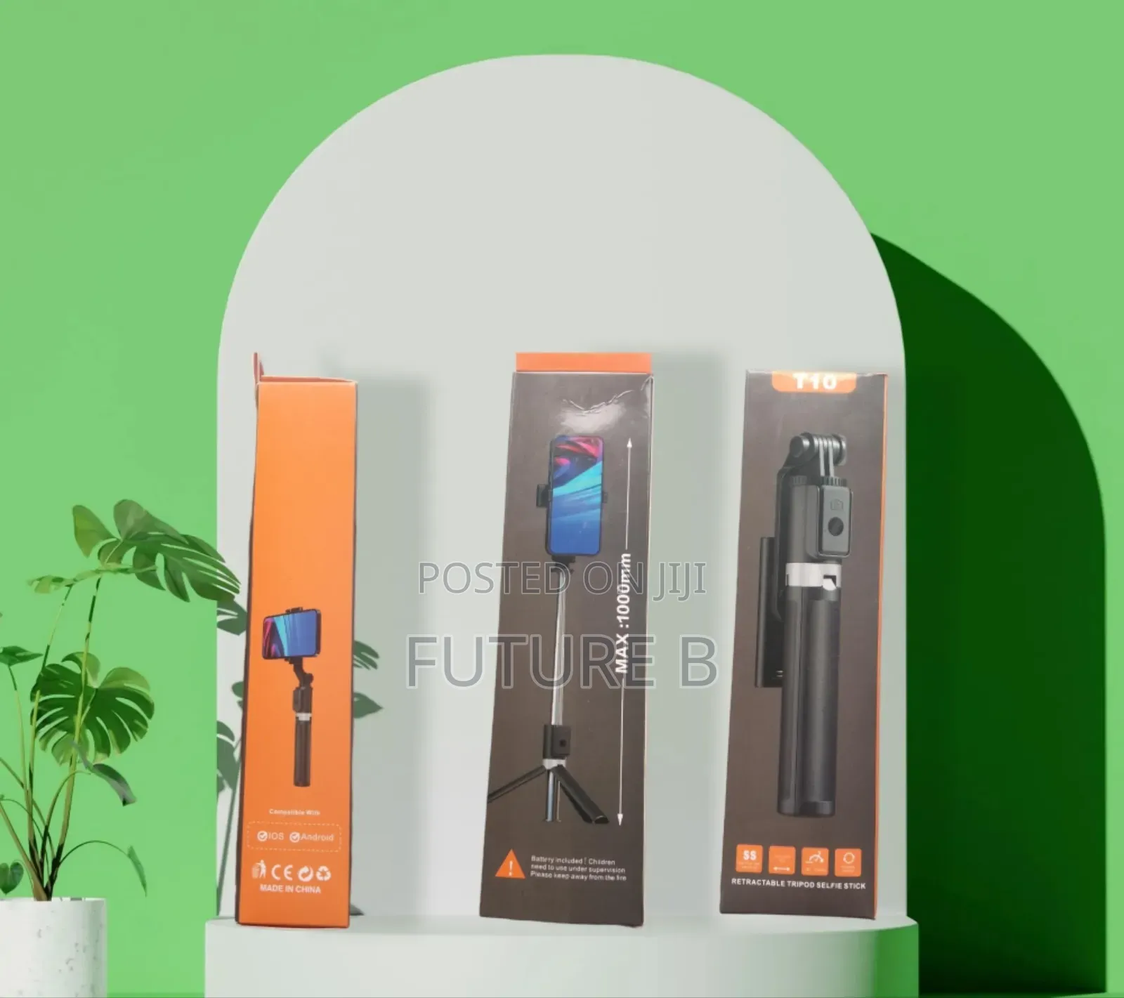 T10 Tripod Selfie Stick - Stable Secure.
