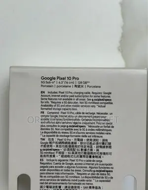 New Google Pixel 10 Pro 128 GB White
