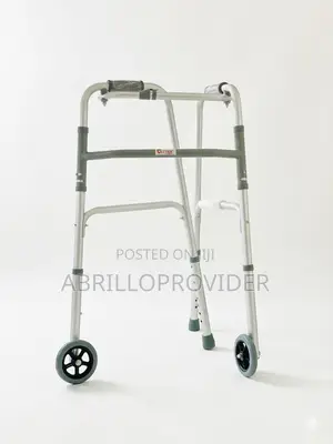 One-Button Folding Wheel Walker for Seniors Adults Convenient Front