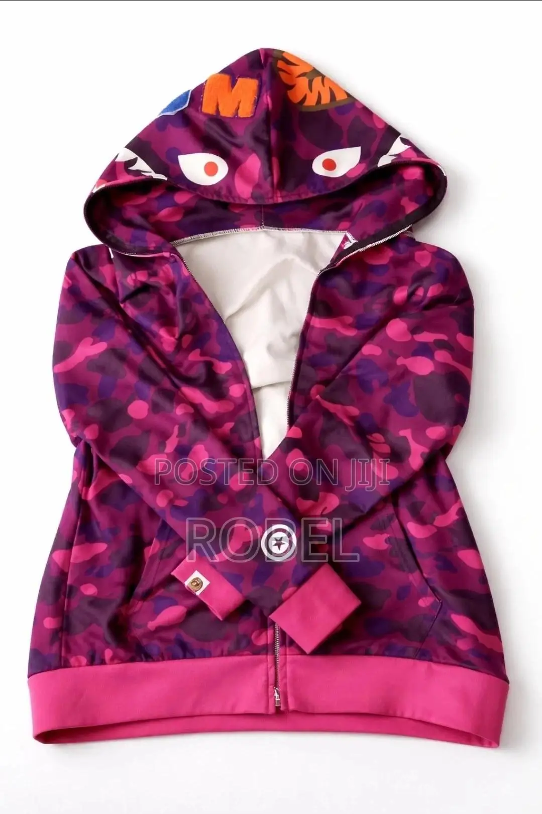 Purple Bape Shark Hoodie