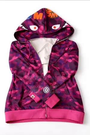 Purple Bape Shark Hoodie