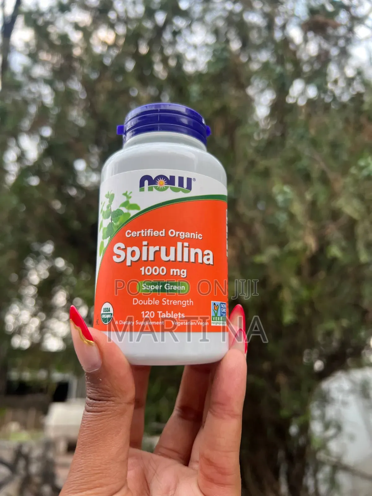 Now Foods Spirulina 1000mg-120 Tablets