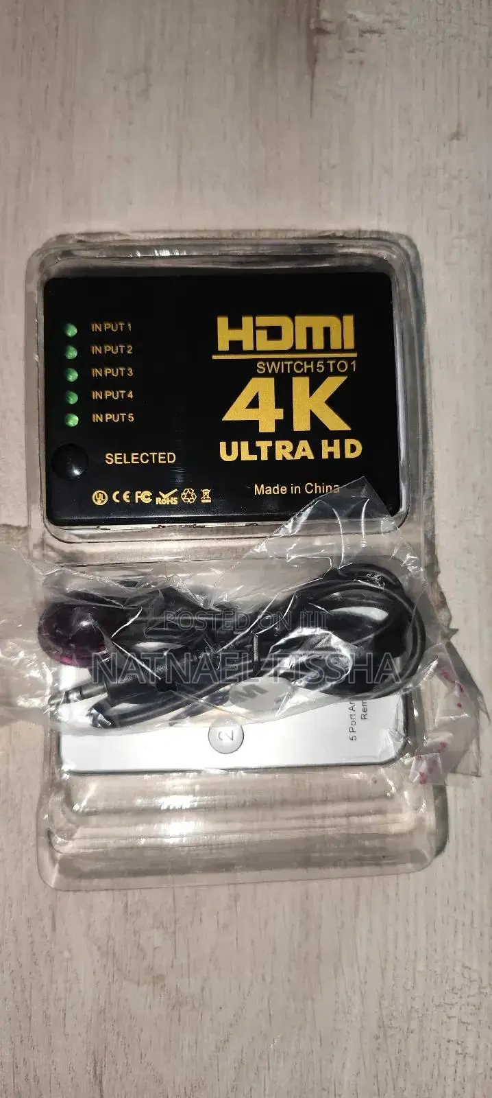 Hdmi Switch ከ5 Device ወደ 1 Tv
