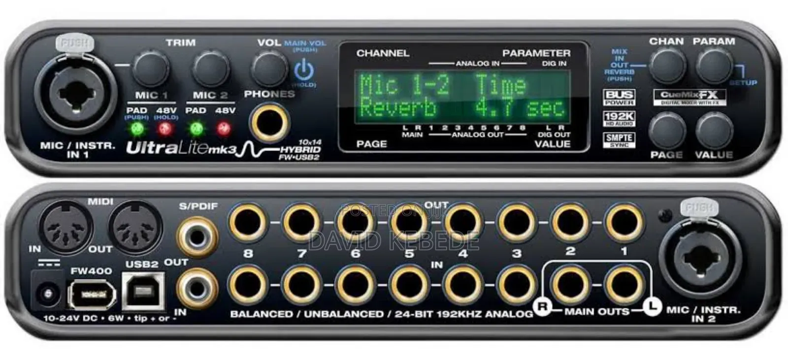 Ultra Lite Motu Sound Card Mk3 8 Channel