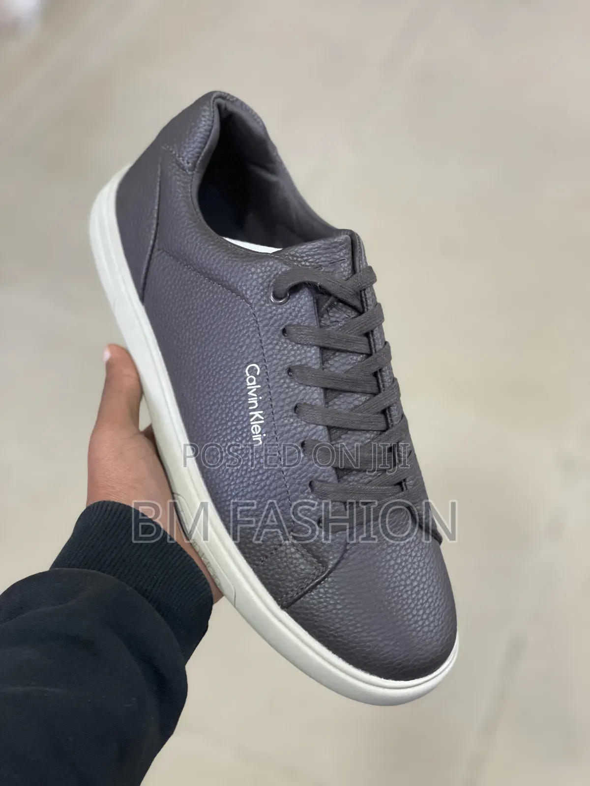 Calvin Klein Charcoal Low-Tops: Smart Casual Shoes