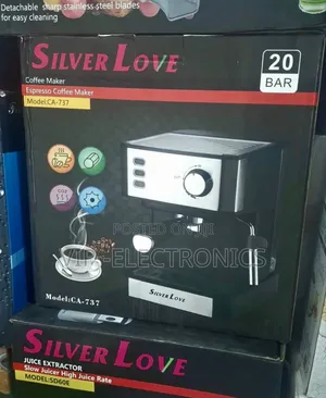 Silver Love Coffee Meaker 20 Bar
