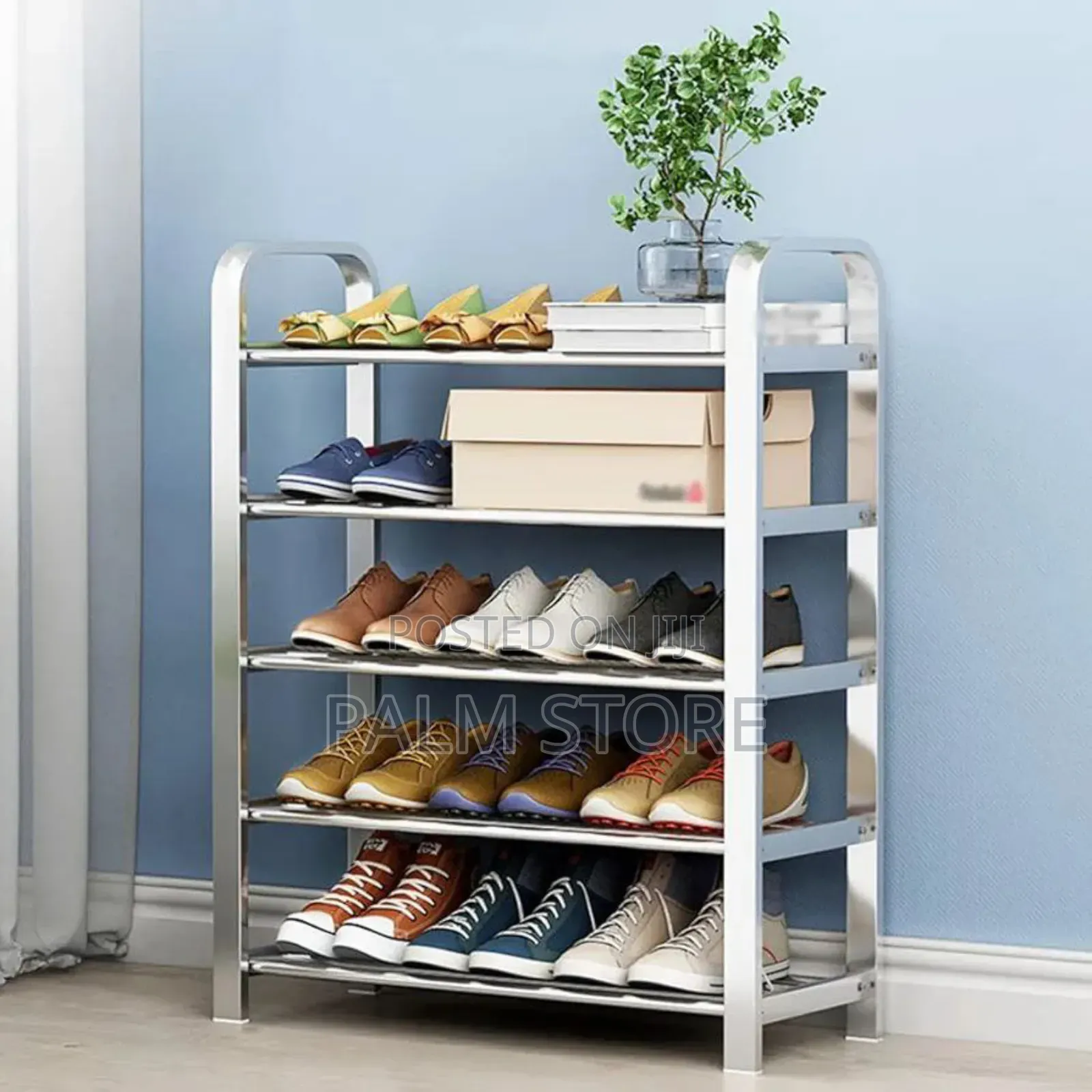 4 Layer Stainless Steel Shoes Rack