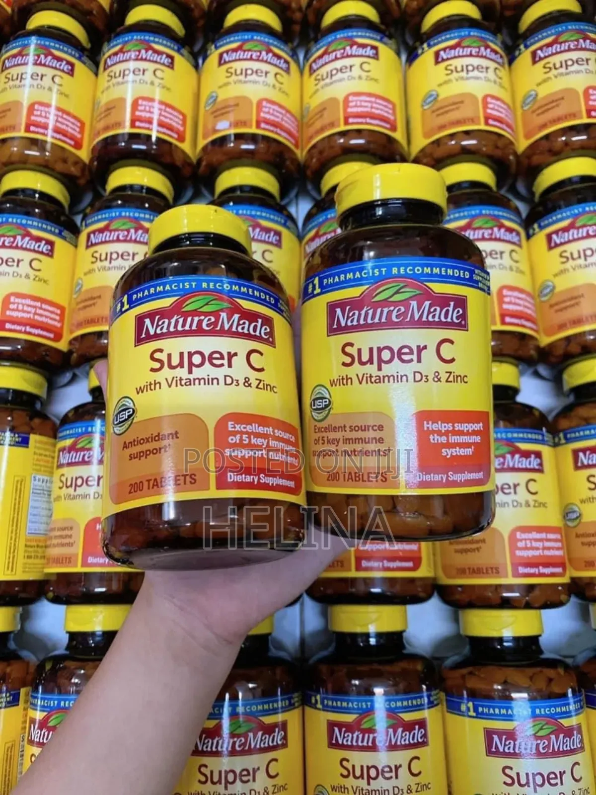 Super C Multivitamin With Vitamin D3 and Zinc 200 Tablets From Usa
