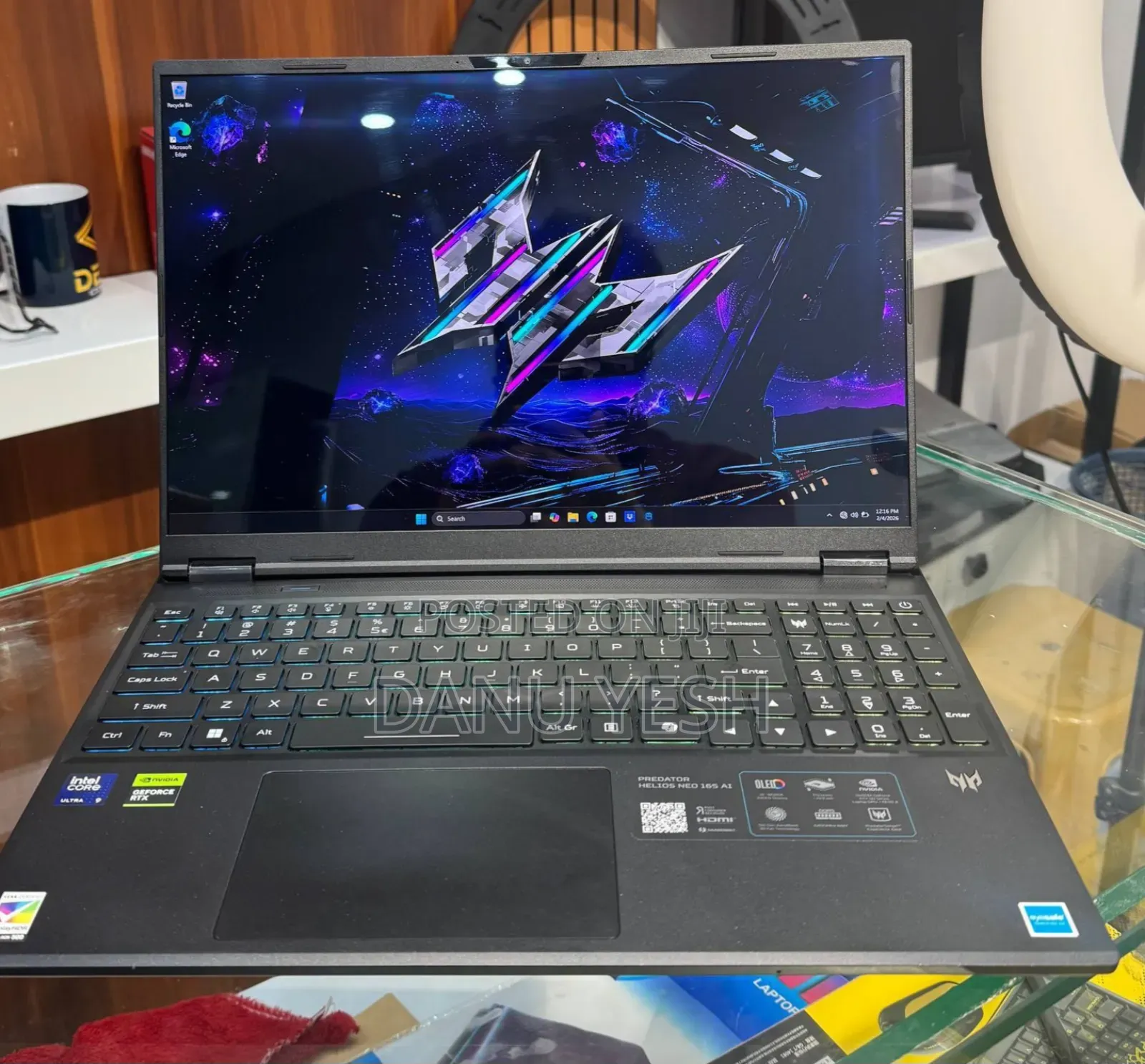 New Laptop Acer Predator Helios Neo 16 32GB Intel Core Ultra 9 SSD 1T