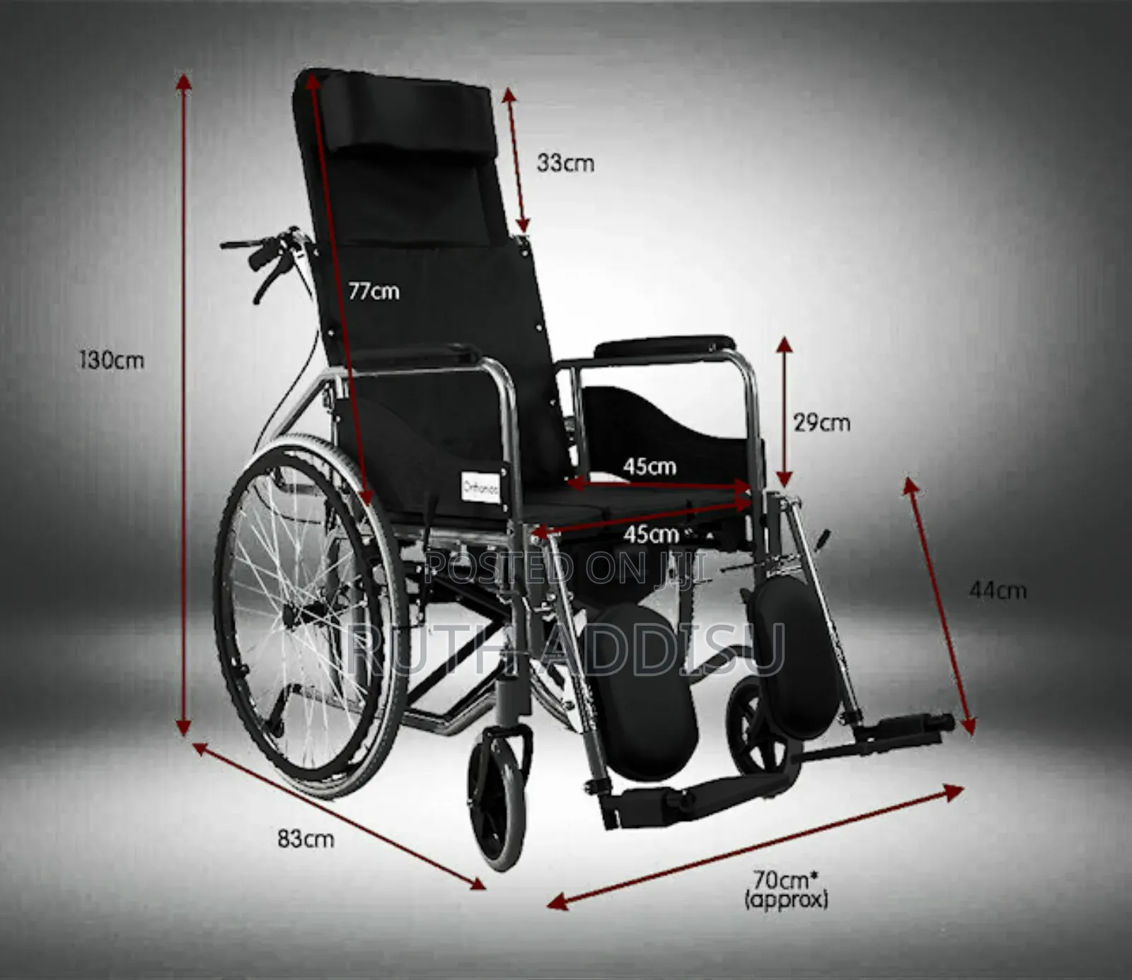 Yuwell H00 Commode Wheel Chair Nuring Wheelchair W/ Toilet Wheelchair